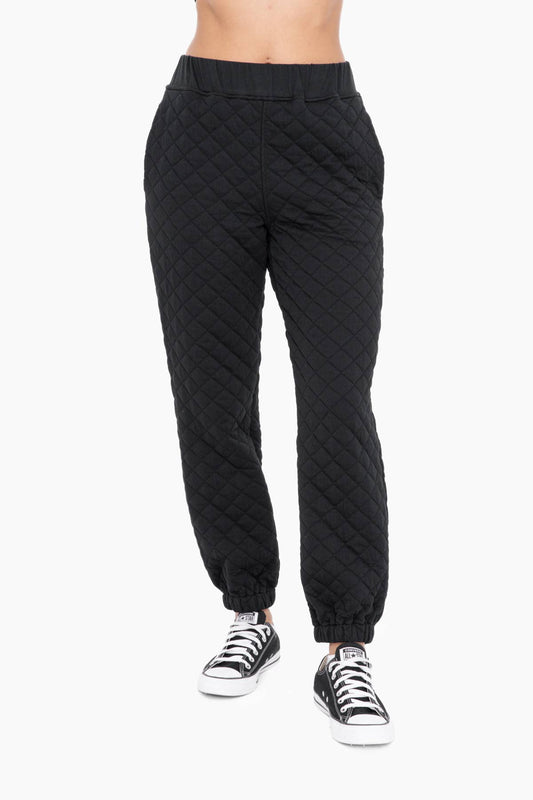 Quilted Jersey Joggers