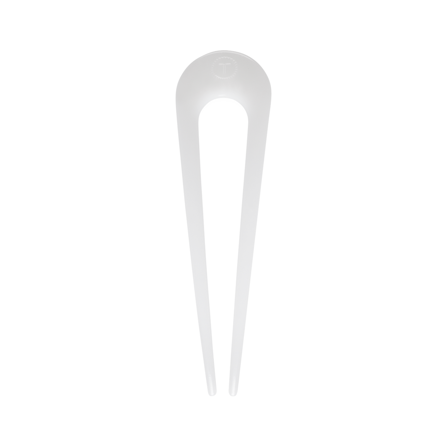 French Hair Pin Coconut White