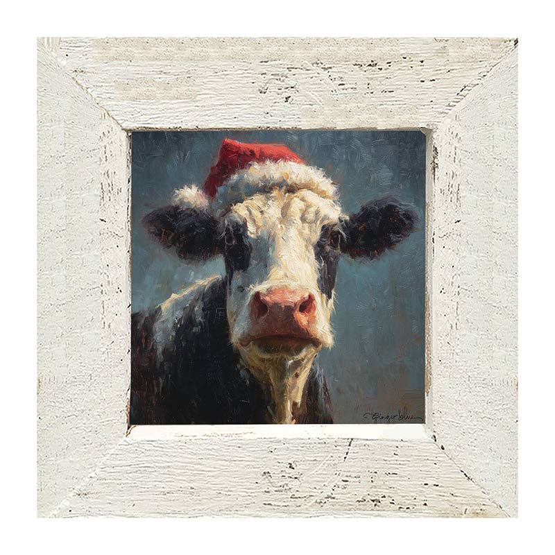Santa Hat Cow