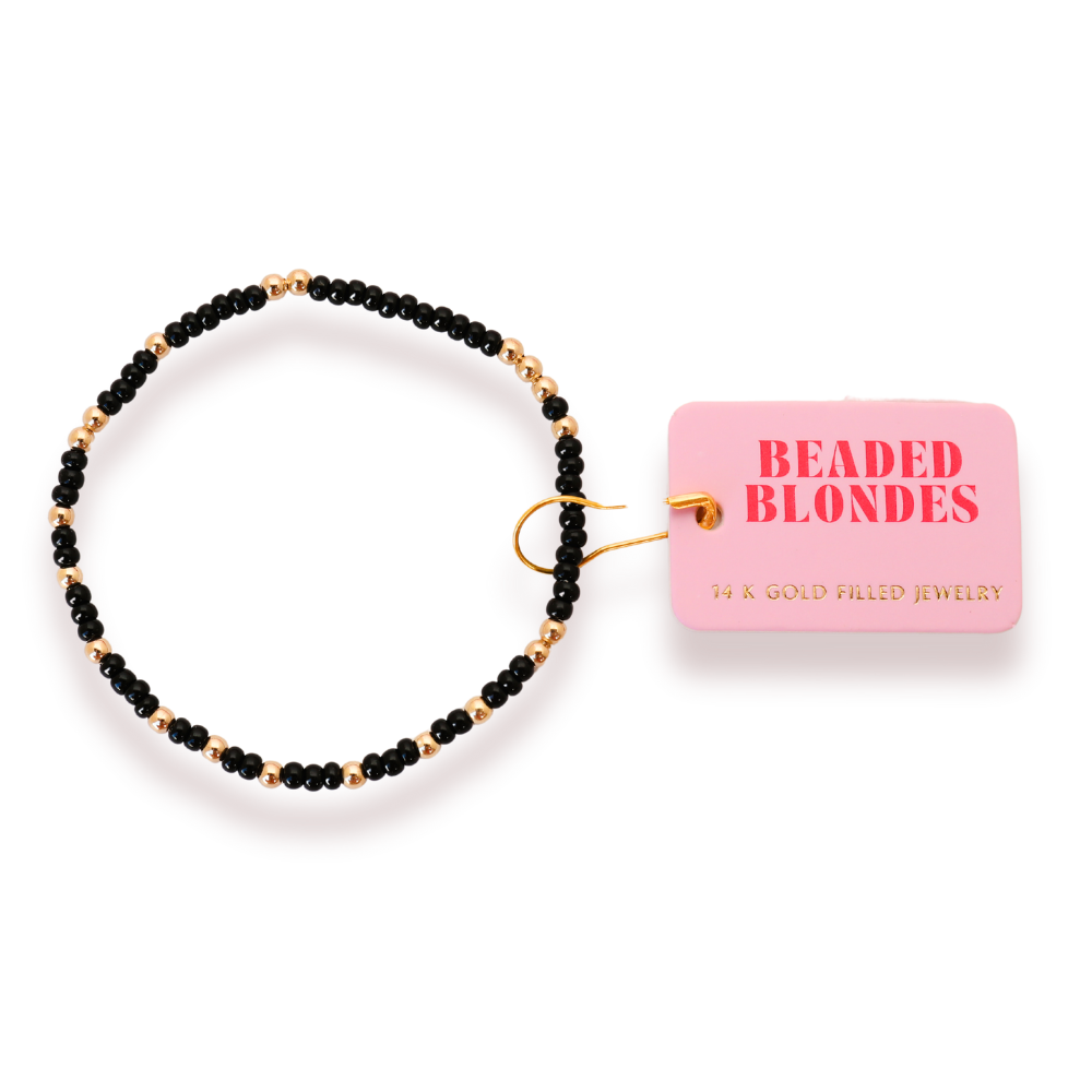 Black Sprinkle Bracelet