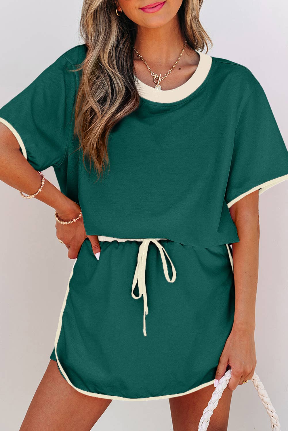 Colorblock Skort