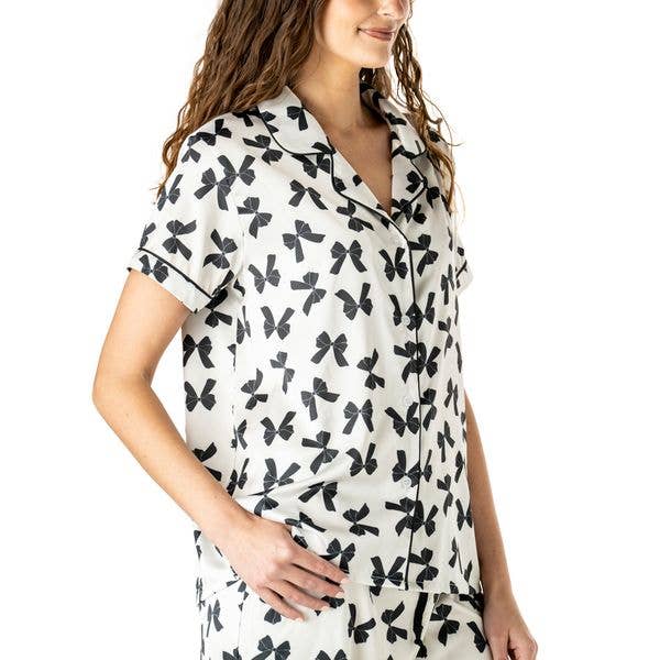 Hello Mello Satin Pajama Top