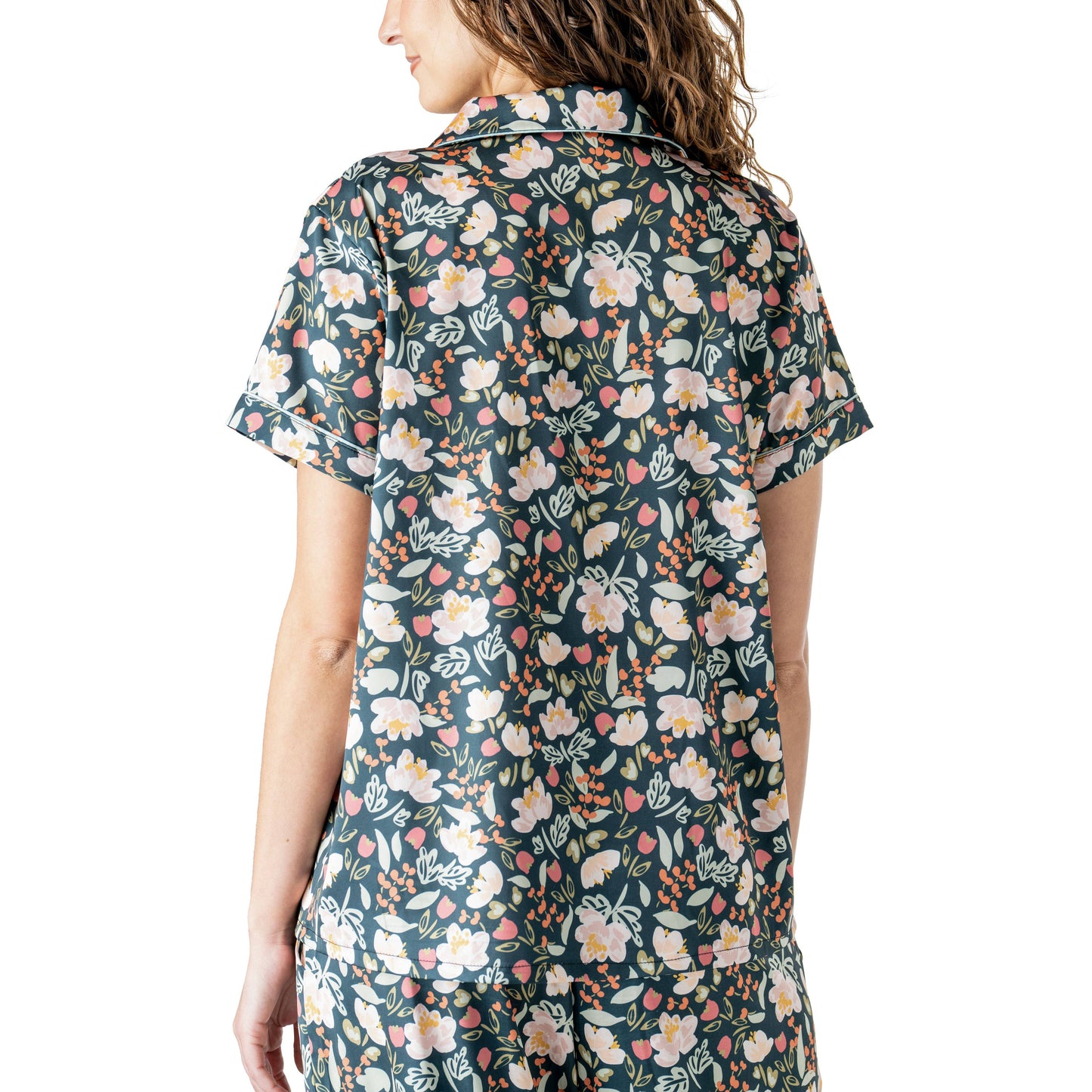 Hello Mello Satin Pajama Top