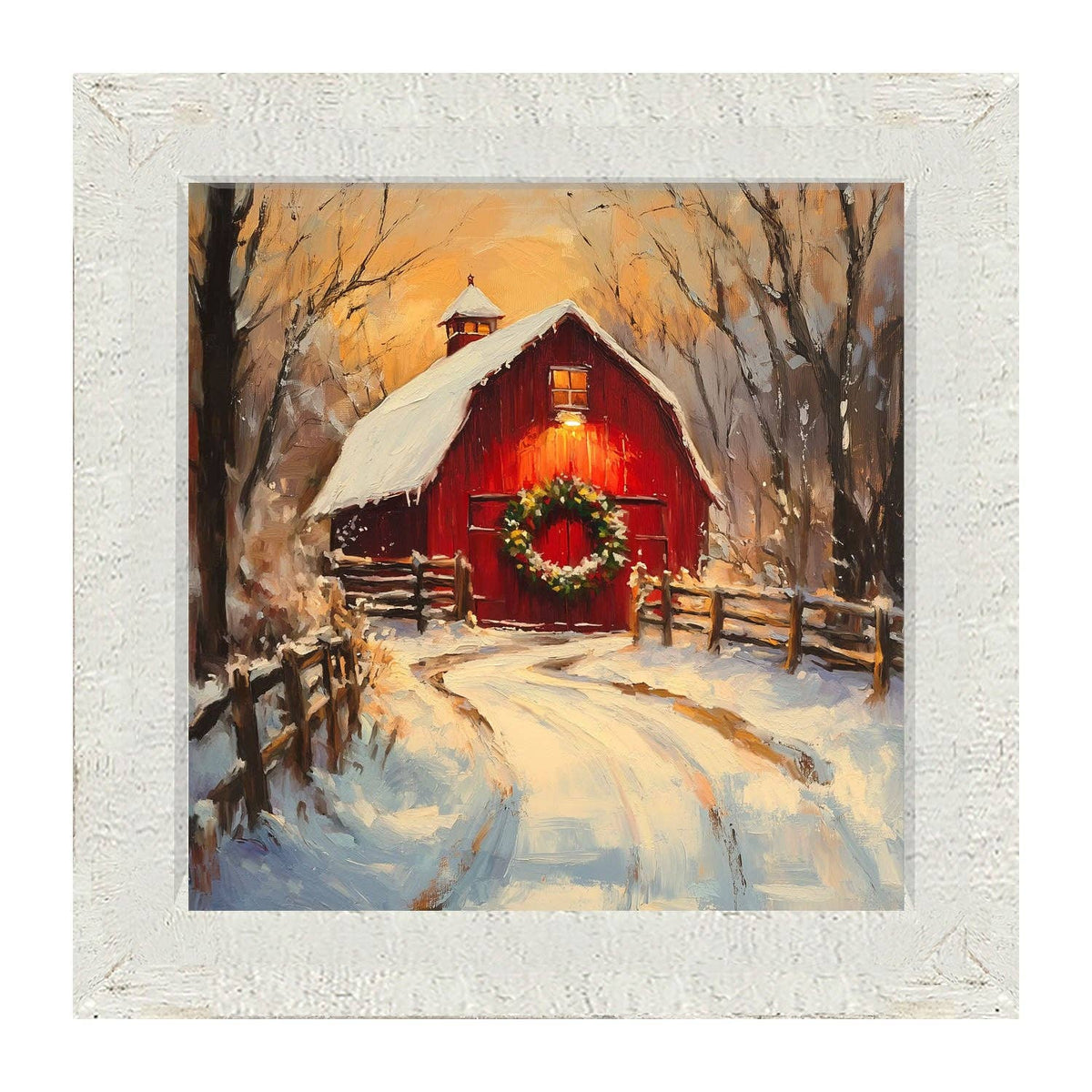 Red Barn at Christmas