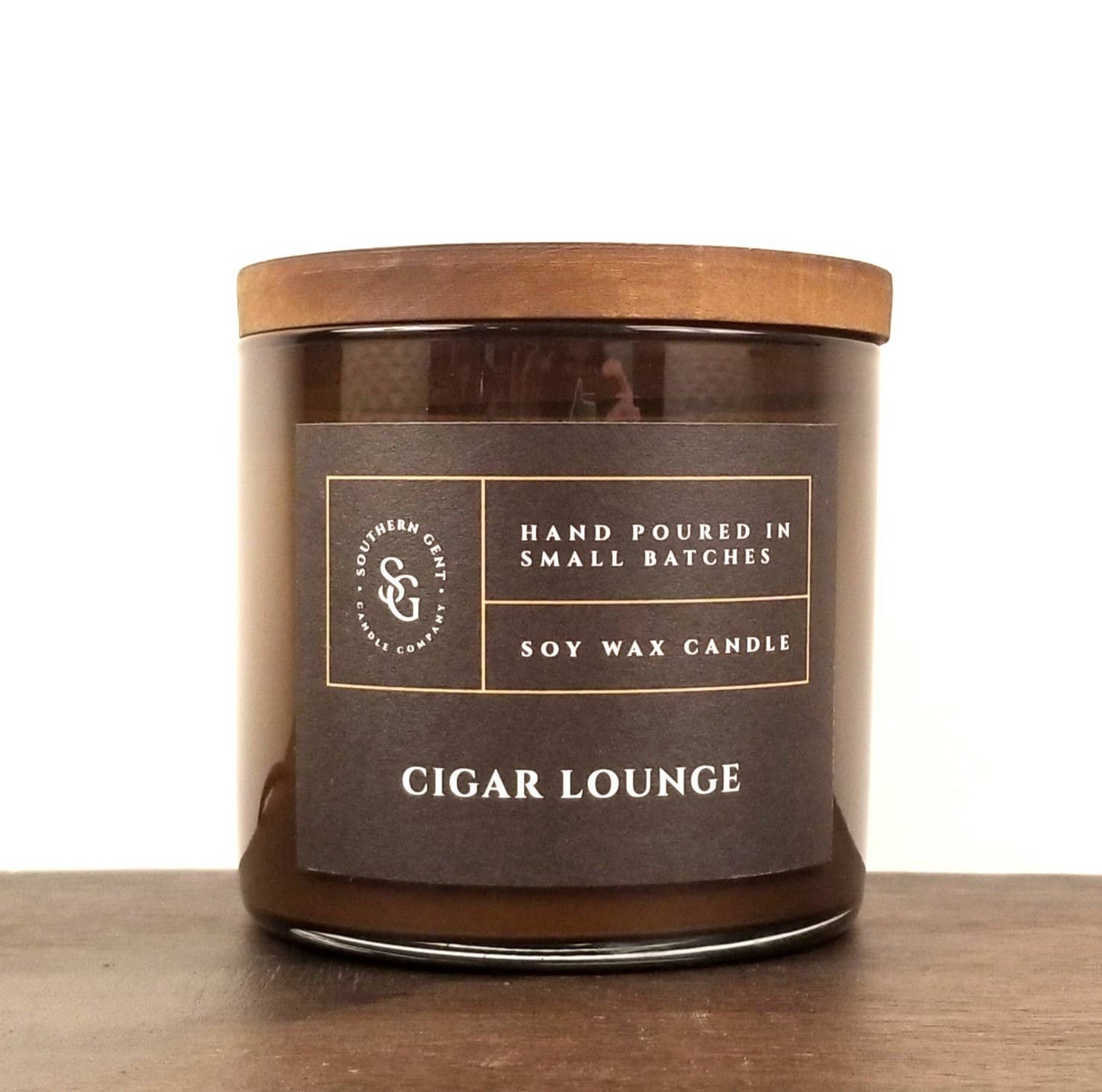 "Cigar Lounge" Soy/Coconut Wax Candle