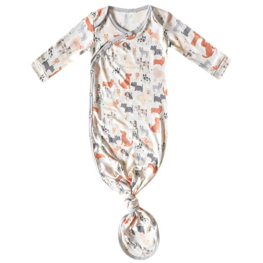 Newborn Knotted Gown - Rufus