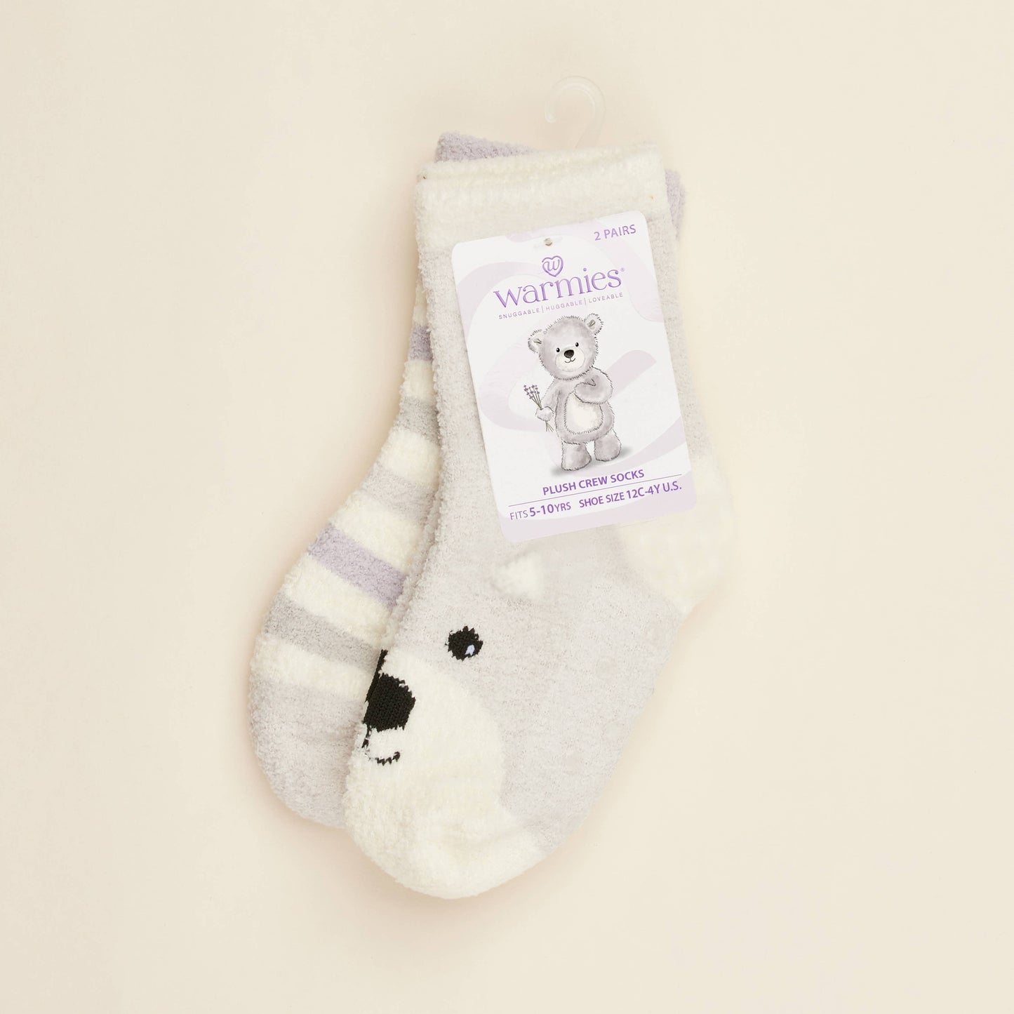 Marshmallow Bear Crew Socks