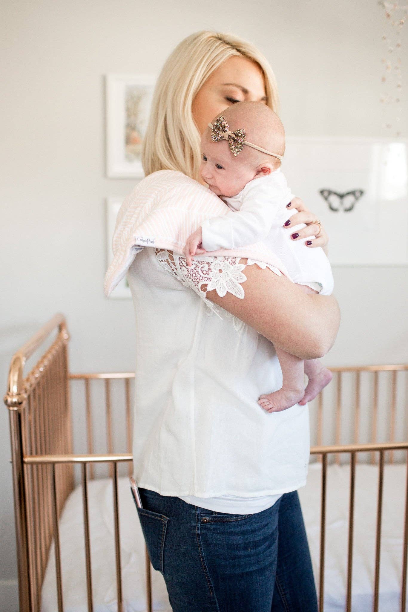 Premium Burp Cloths - Blush