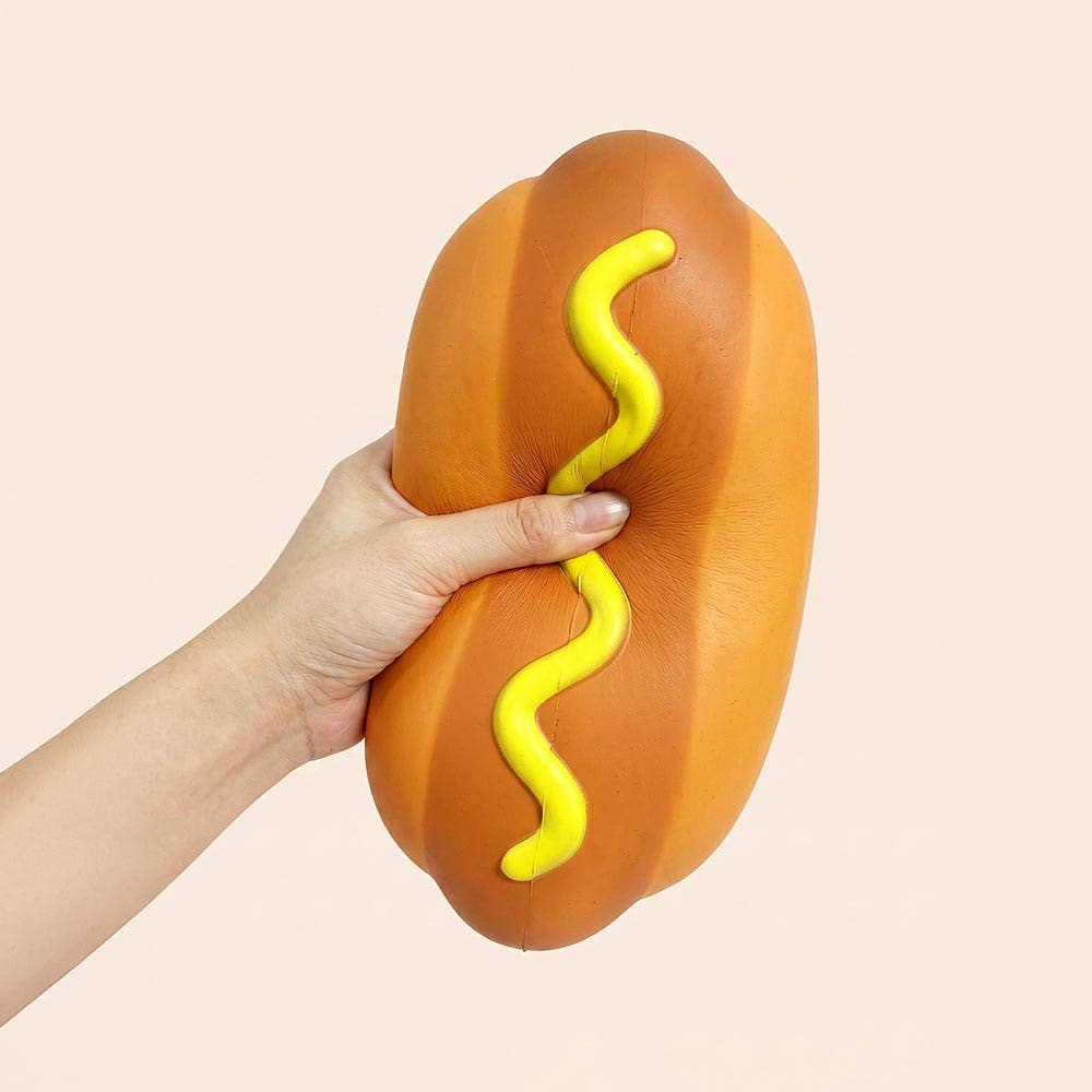Jumbo Hotdog Squeeze Squishy Stress Relief Toy