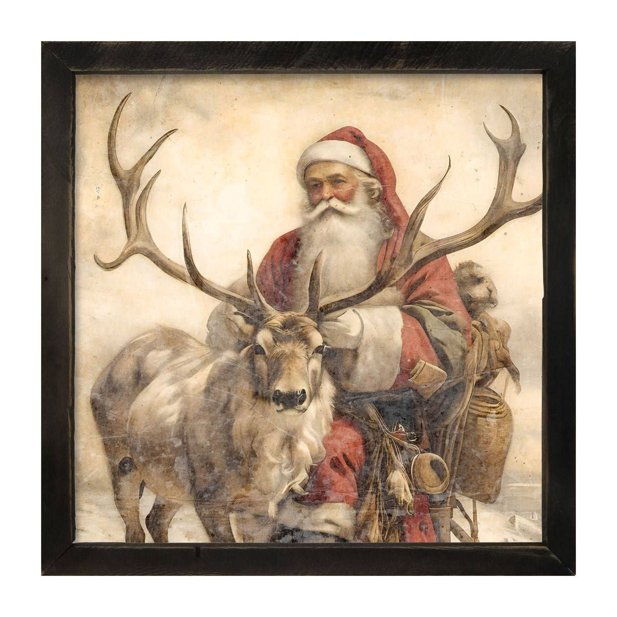 Reindeer with Santa  1