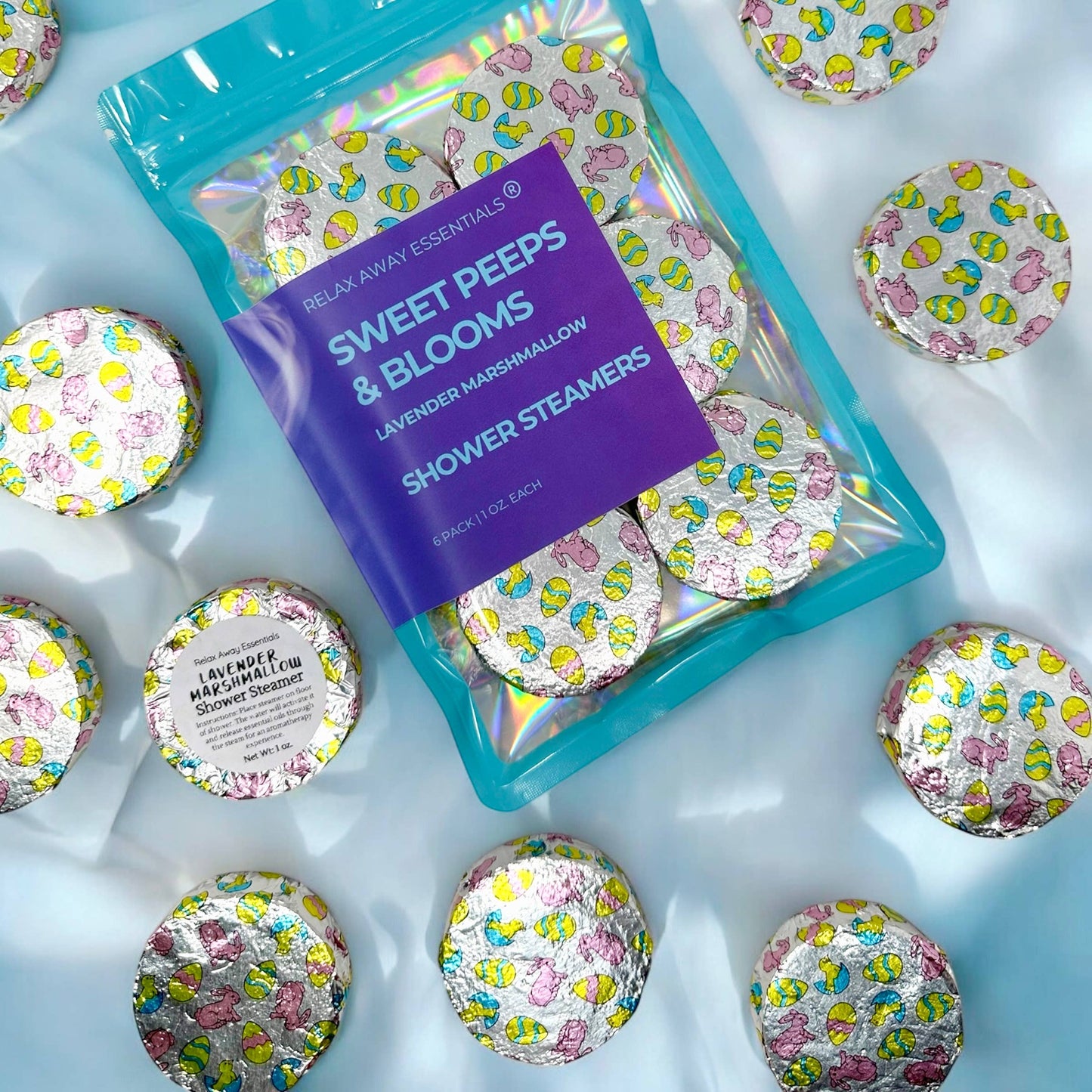 Sweet Peeps and Blooms Shower Steamers 6 Pack - Easter - Made in the USA