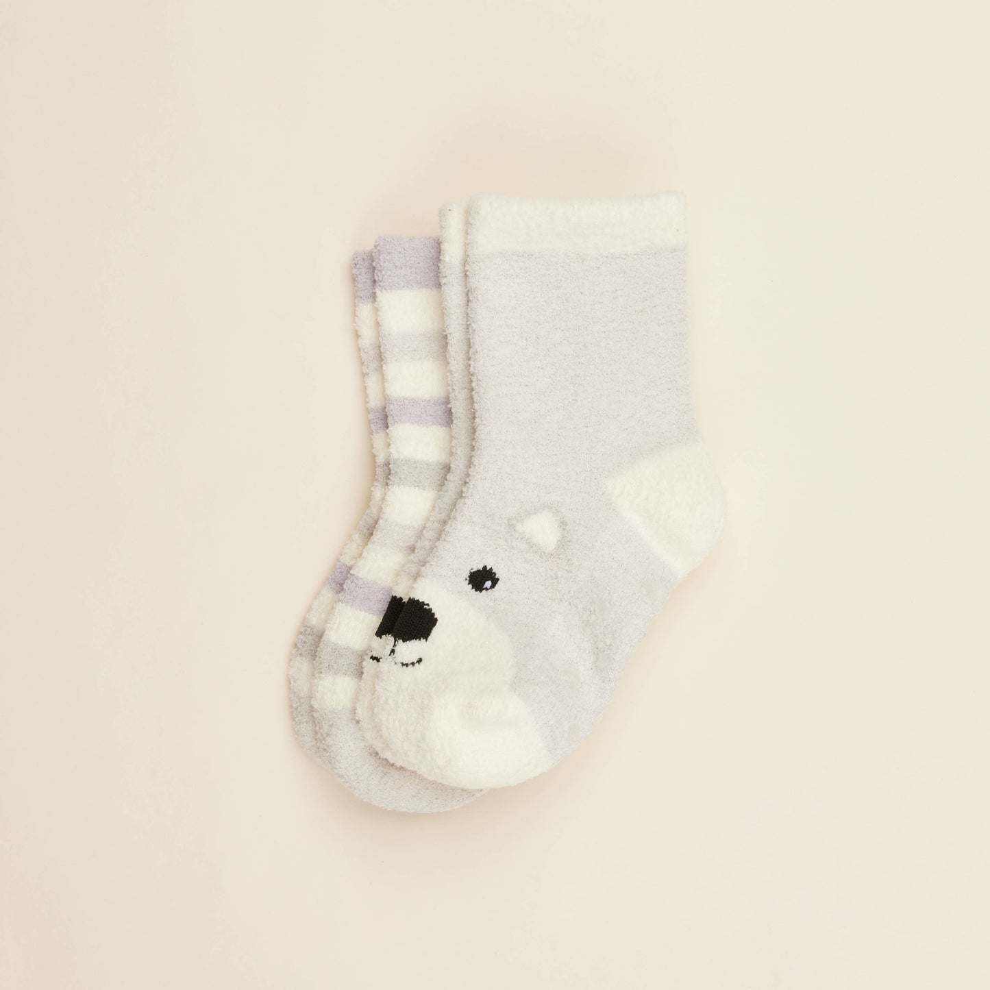 Marshmallow Bear Crew Socks