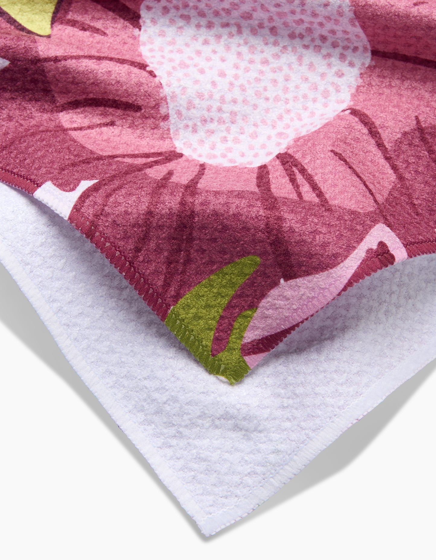 Geometry Monogram Floral Tea Towel