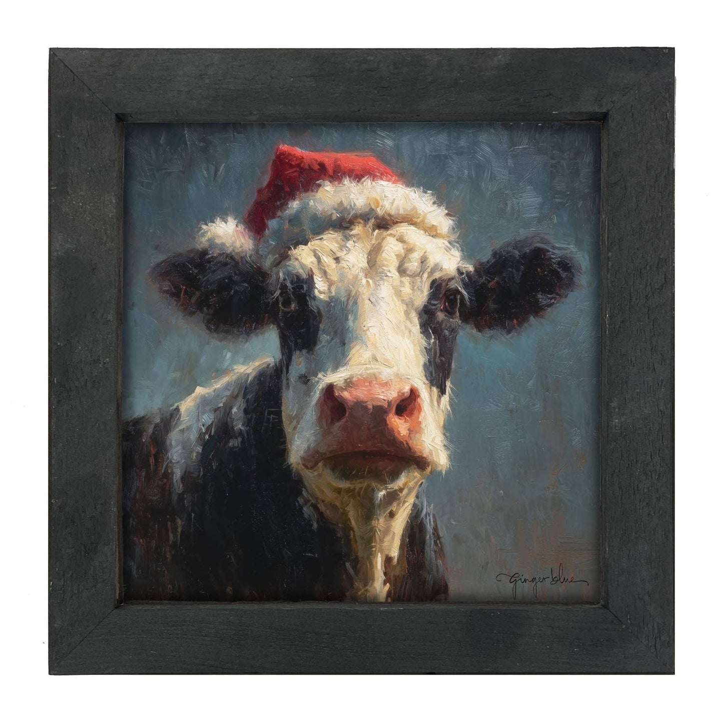 Santa Hat Cow