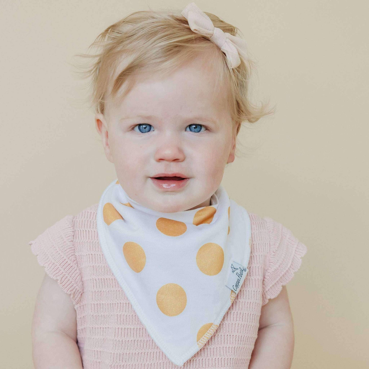 4 Pack Baby Bandana Bibs - Blush