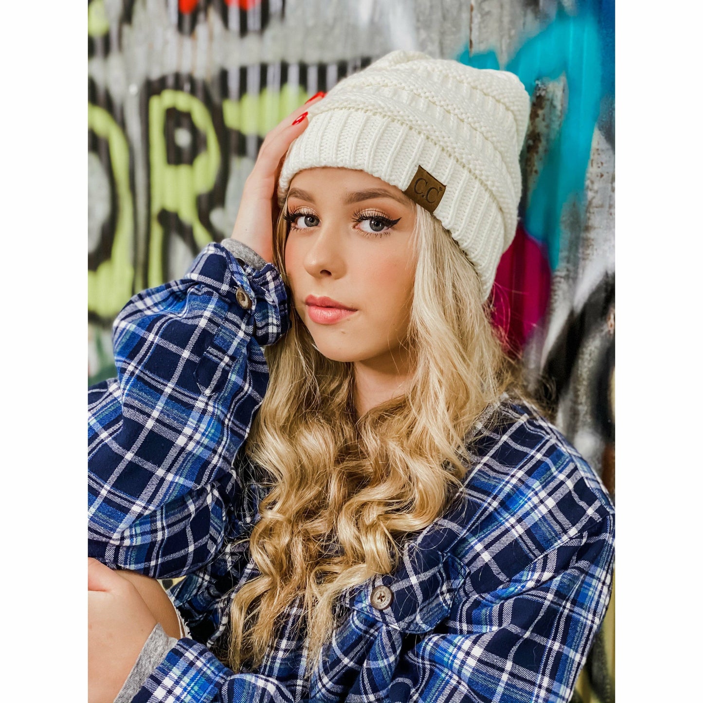 Classic Fuzzy Lined CC Beanie HAT25