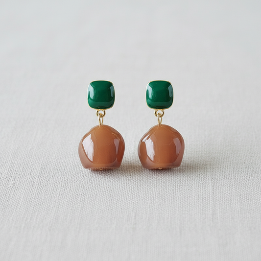 Retro Acrylic Geometric Earrings