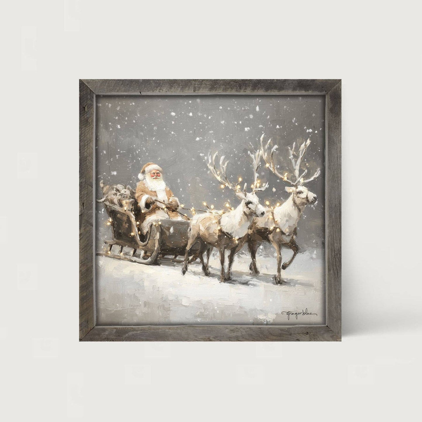 Christmas Lights on Sleigh