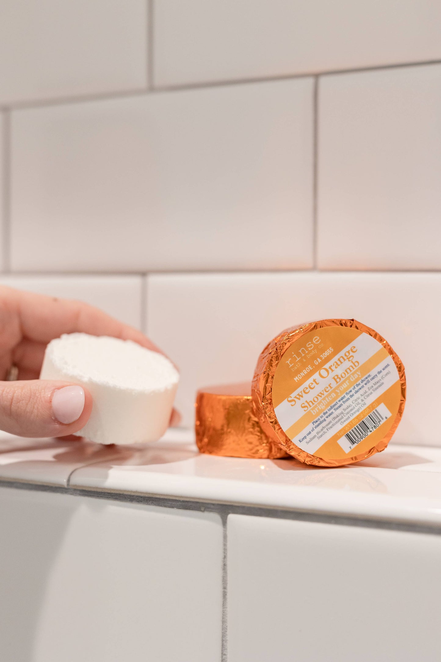 Sweet Orange Shower Steamer | Shower Bomb | Mood Boost