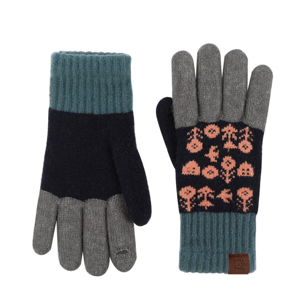 Jacquard Touch Screen Thicken Gloves