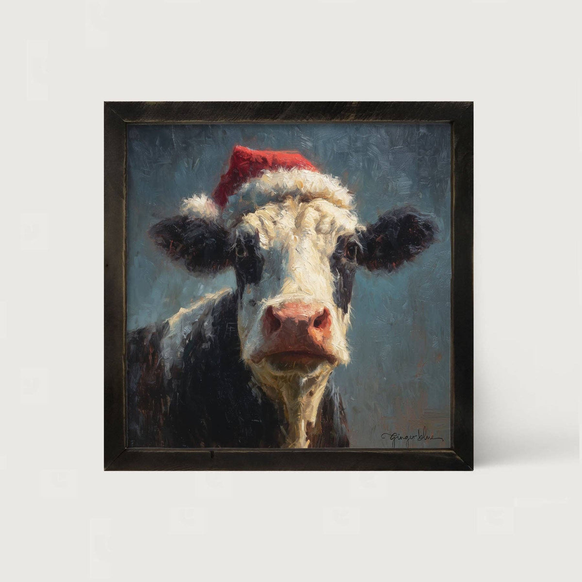 Santa Hat Cow