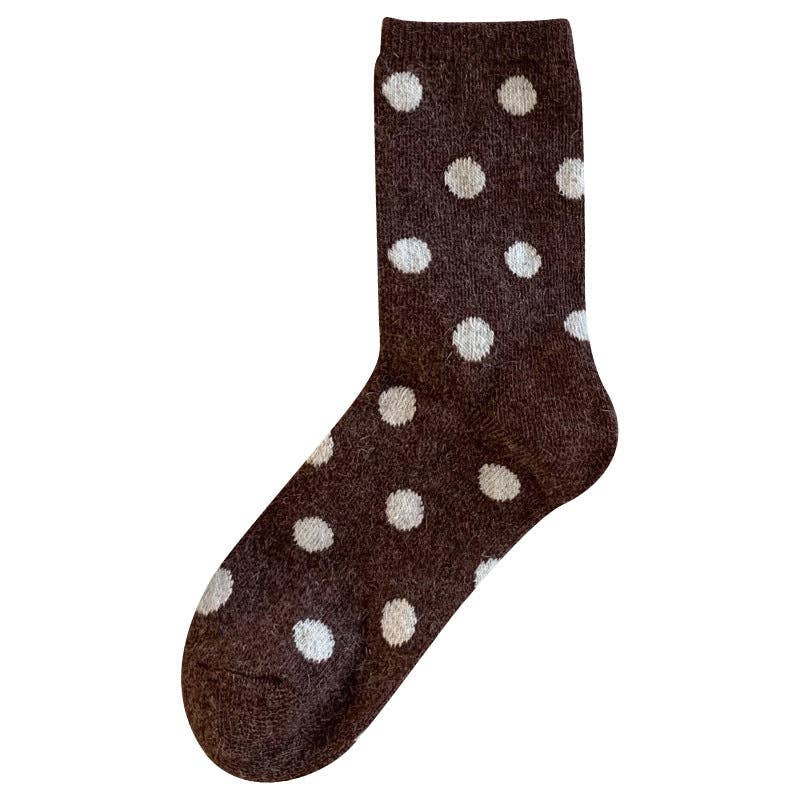 Color Block  Polka Dot Socks