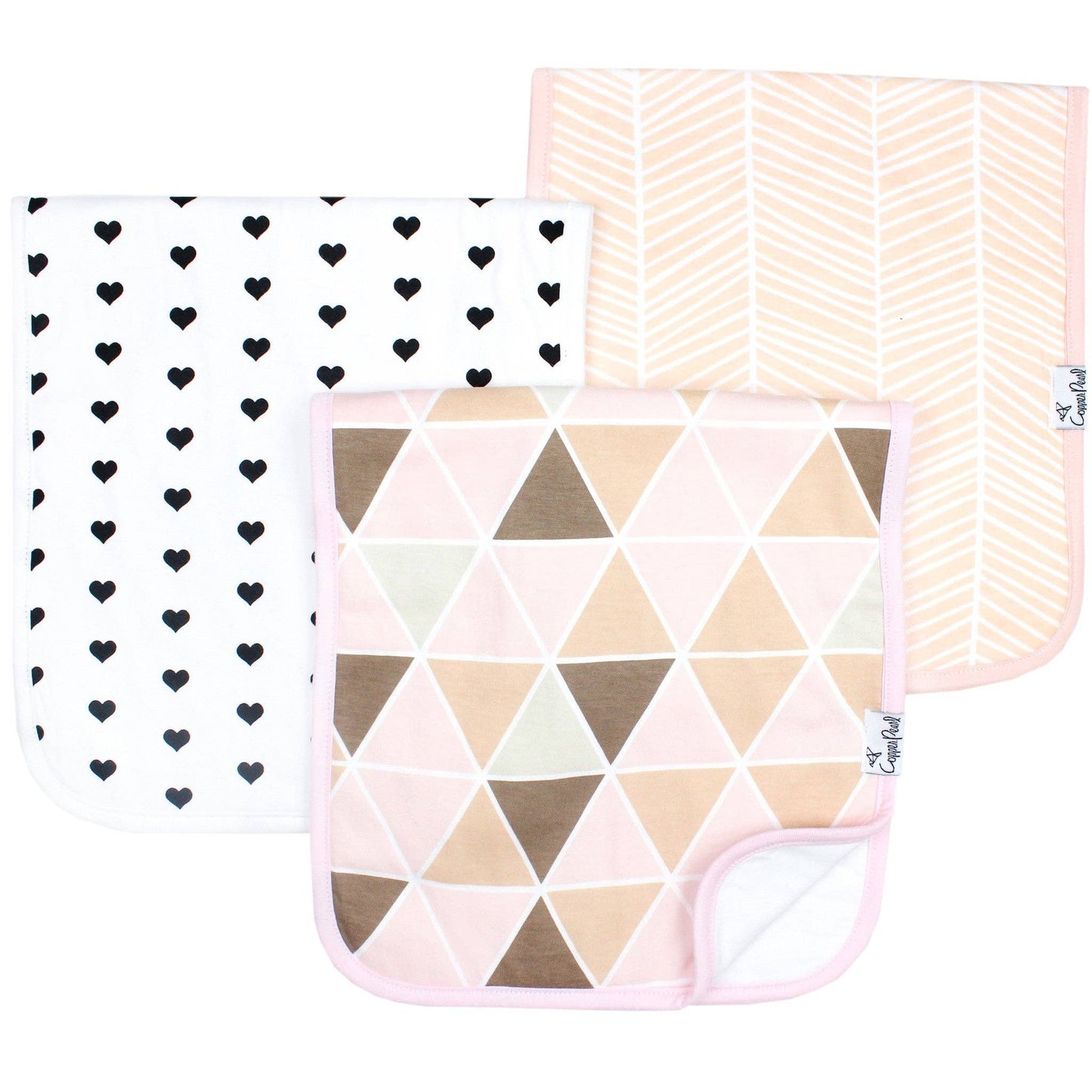 Premium Burp Cloths - Blush