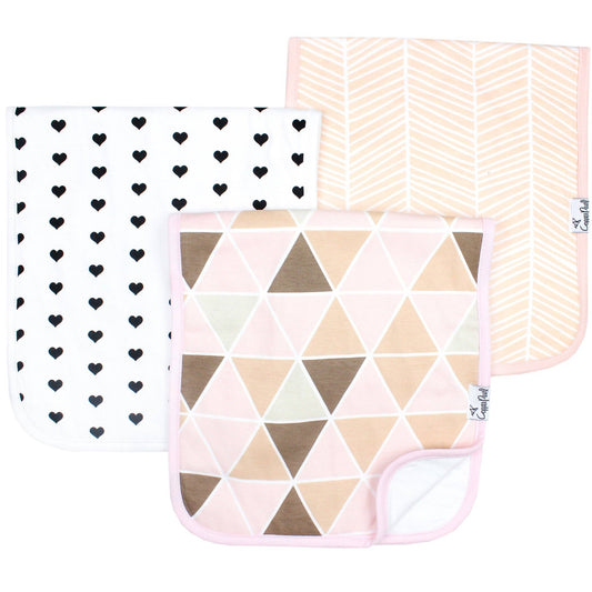 Premium Burp Cloths - Blush