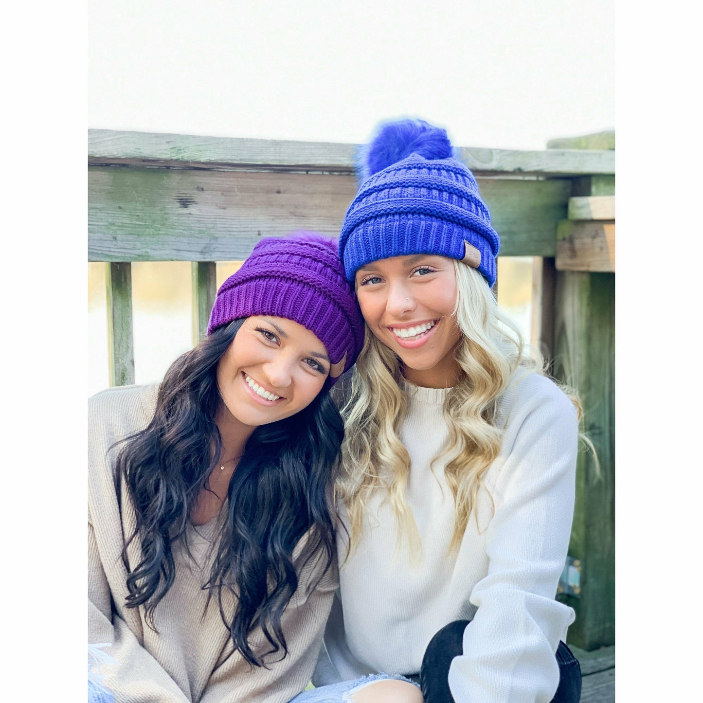 CC Beanie Classic Matching Fur Pom