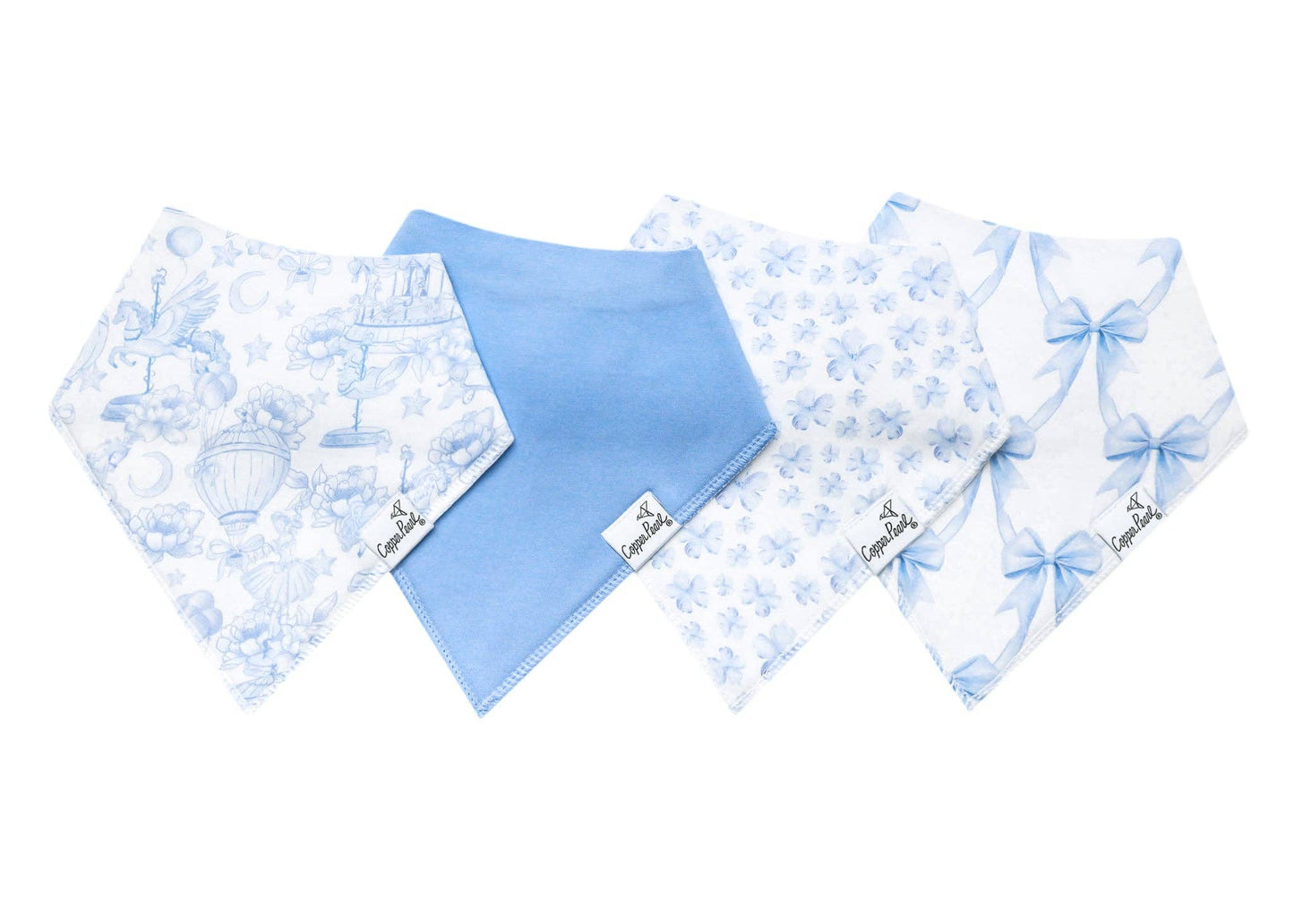 4 Pack Baby Bandana Bibs - Vintage Carnival