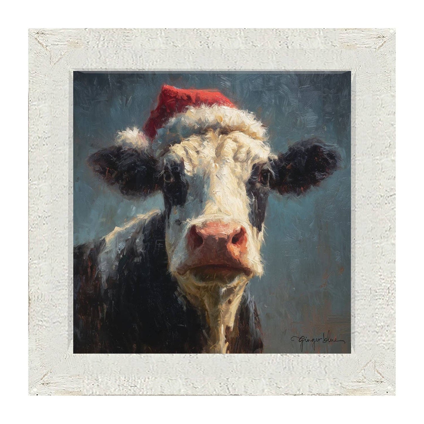 Santa Hat Cow
