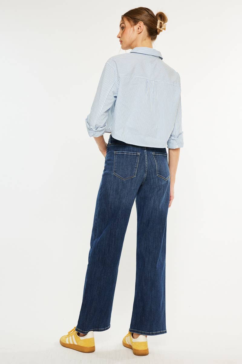 Crater High Rise Wide Leg Kan Can
