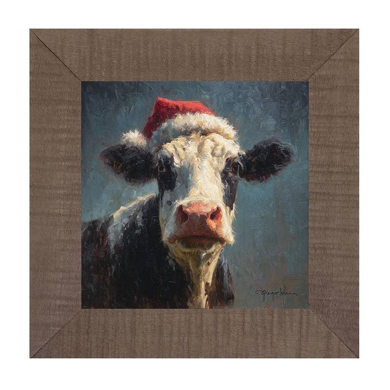 Santa Hat Cow