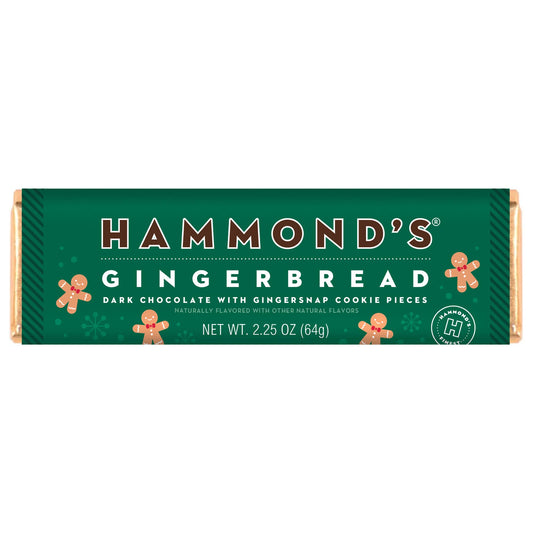 Candy Bar - Dark Chocolate - Gingerbread - 2.25 oz