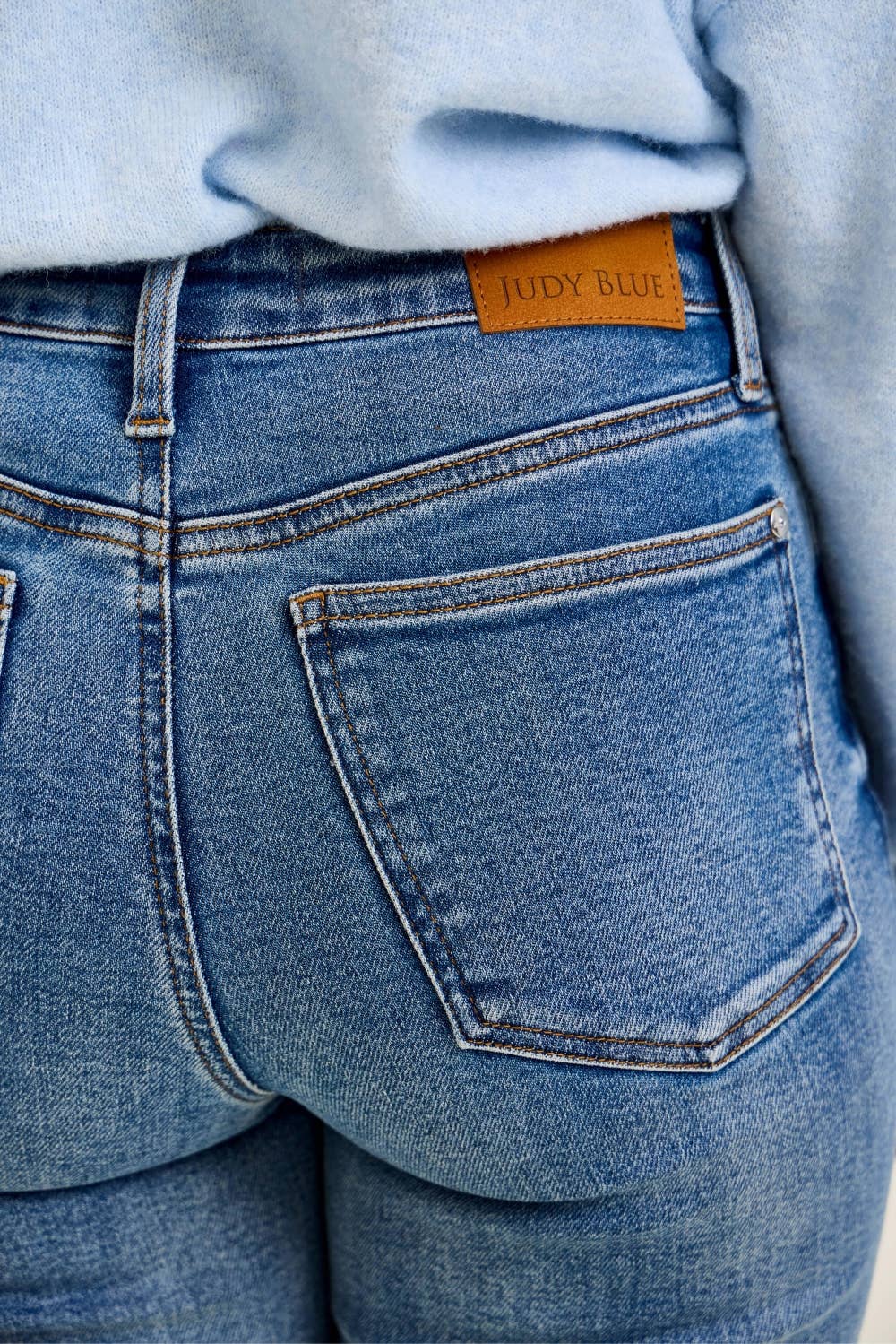 HW T.C. PEGGY Ankle Straight MD Break Through Blue