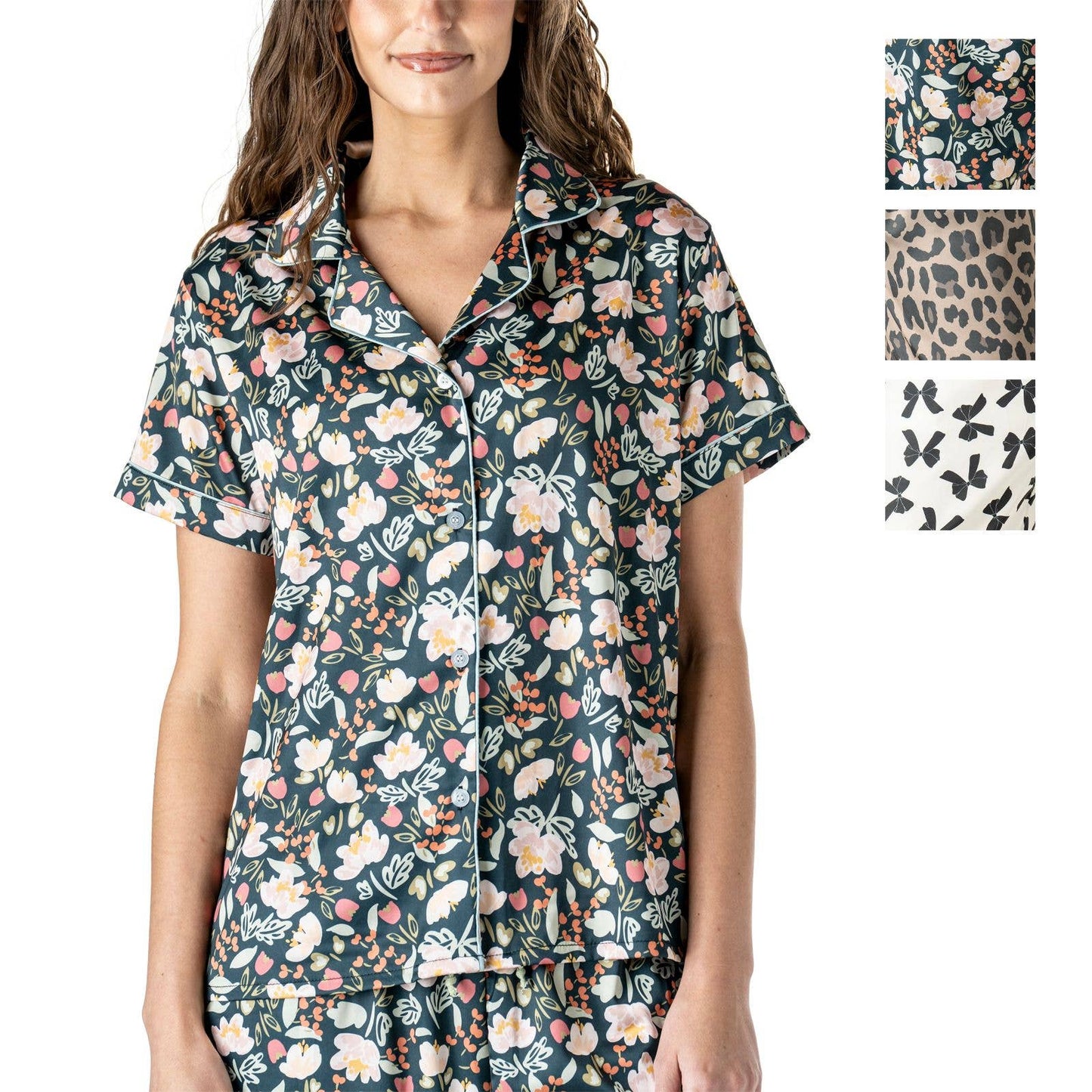 Hello Mello Satin Pajama Top