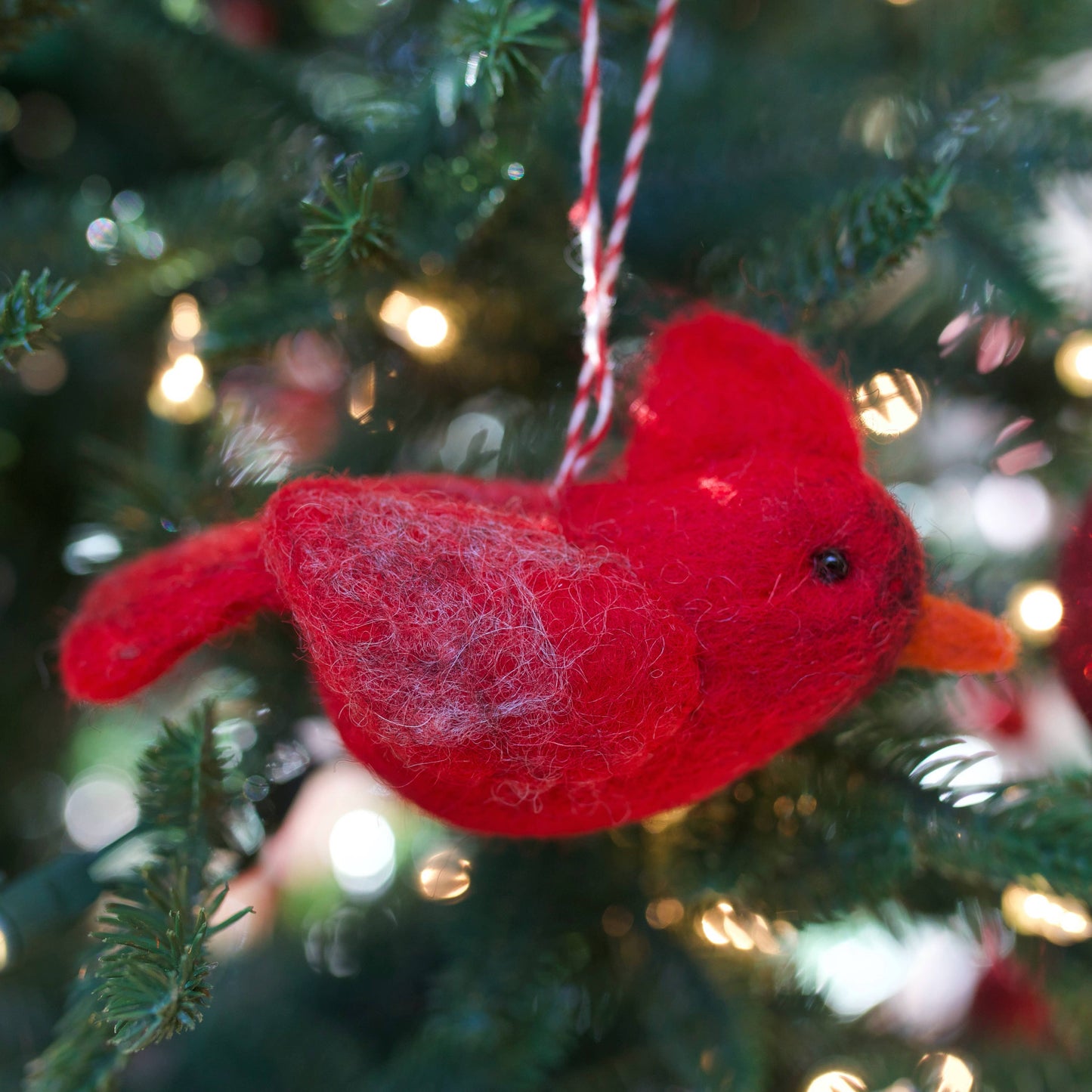 Felt Bird Christmas Ornament