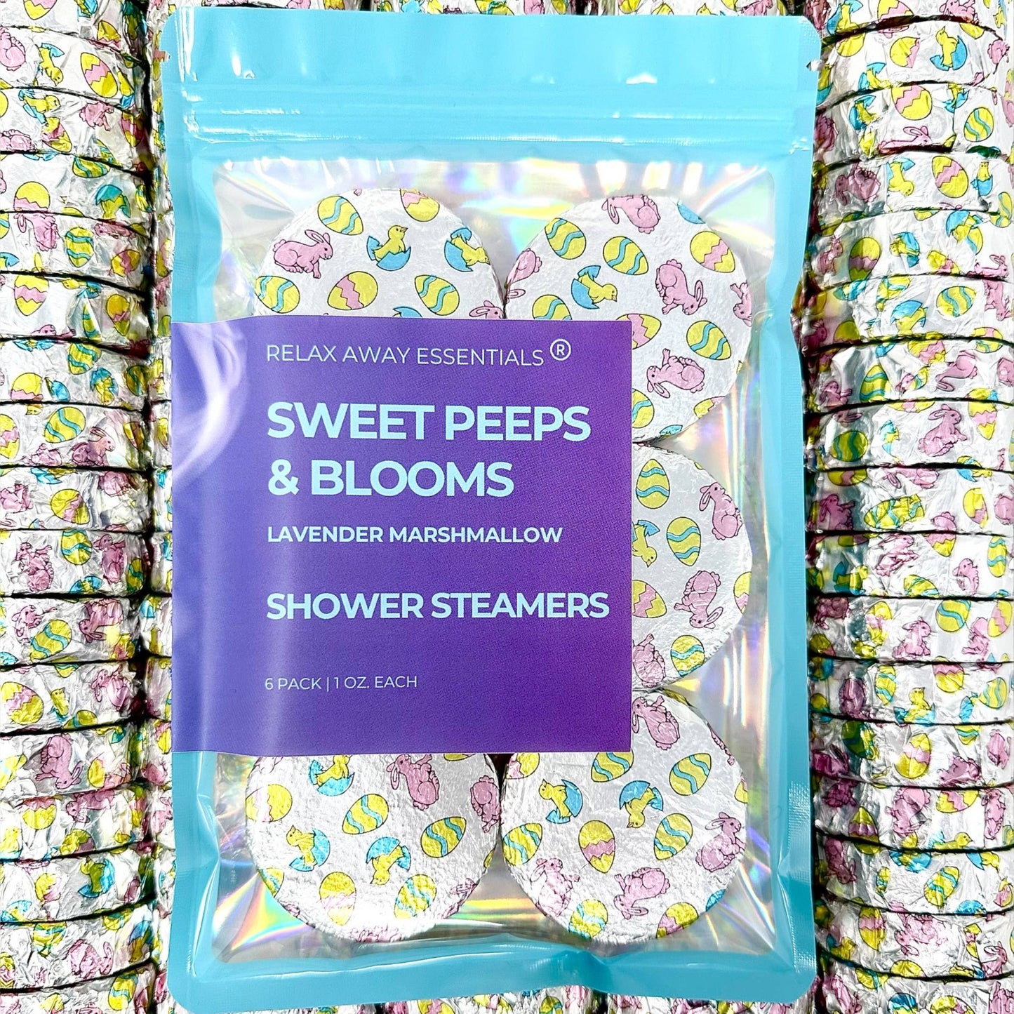 Sweet Peeps and Blooms Shower Steamers 6 Pack - Easter - Made in the USA