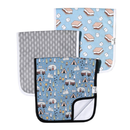 3 Pack Premium Burp Cloths - Bridger