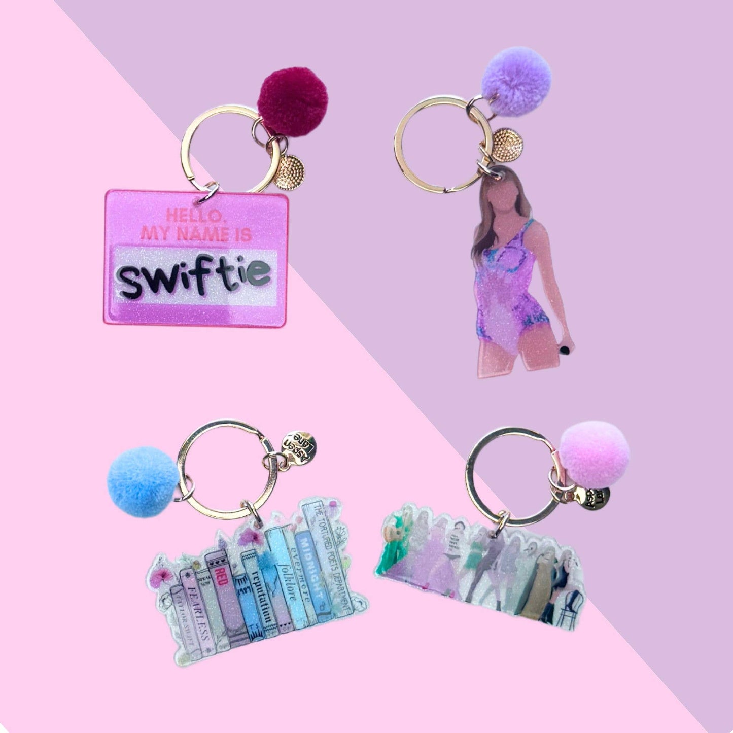 Taylor Swift Keychain Charm