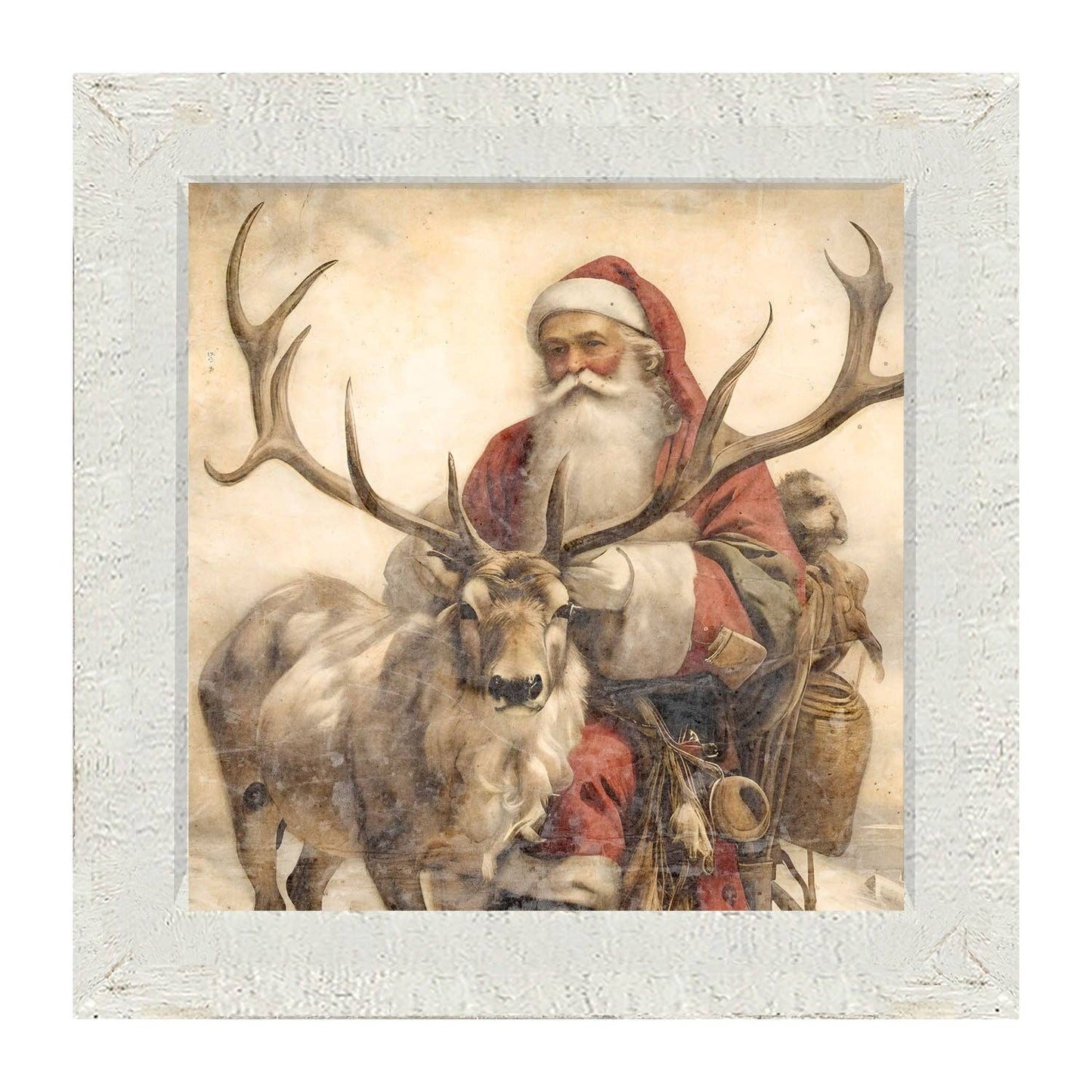 Reindeer with Santa  1
