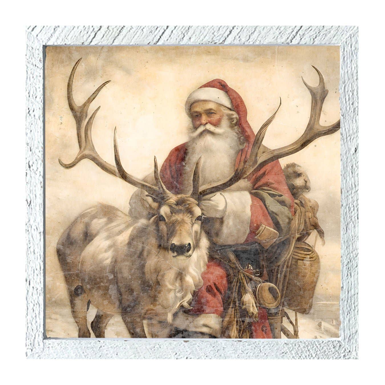 Reindeer with Santa  1