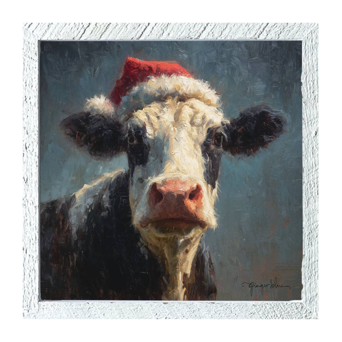 Santa Hat Cow