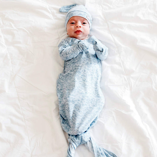 Newborn Knotted Gown - Lennon