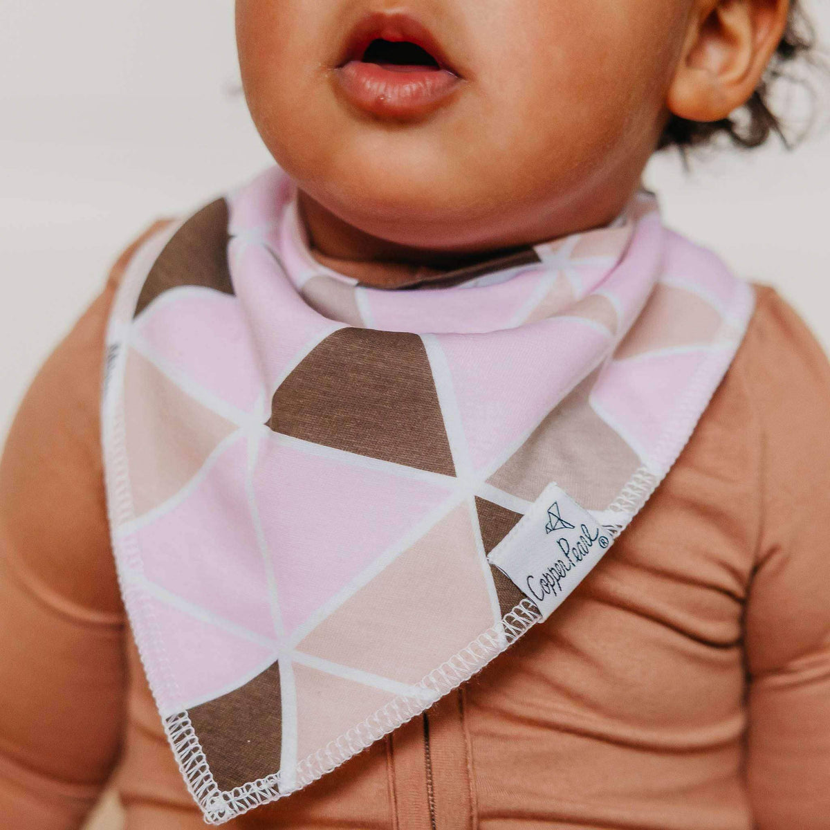 4 Pack Baby Bandana Bibs - Blush