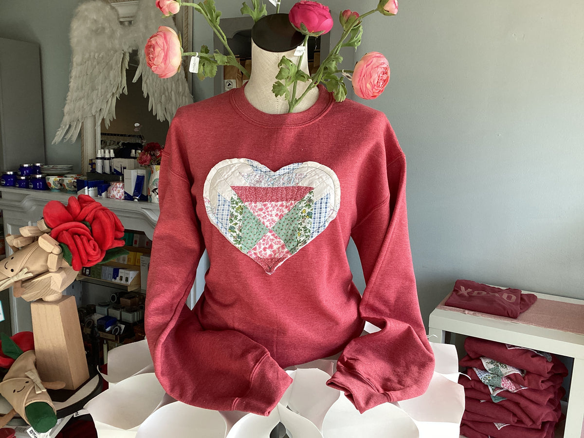 Quilt Heart Sweatshirt