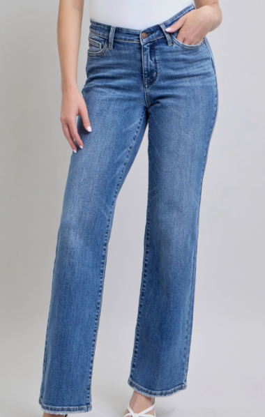 Judy Blue High Waist V Front Vintage Wash Jeans