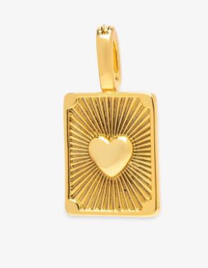Pura Vida Harper Textured Heart Charm