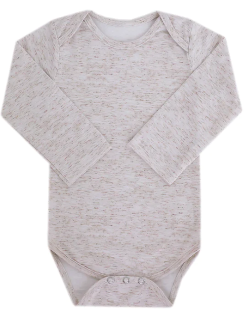 Long Sleeve  Bodysuit - Oat