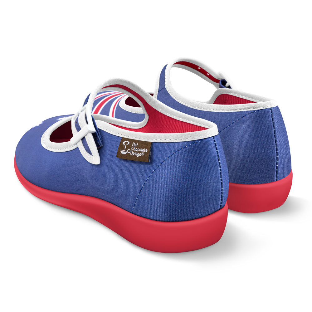 Chocolaticas® Australian Flag Women's Mary Jane Flat